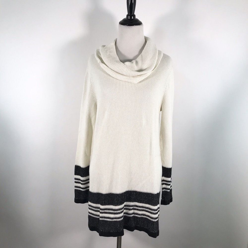 Stitch Fix Market & Spruce Textured Cowl Neck Sweater Sz M‎ Cream